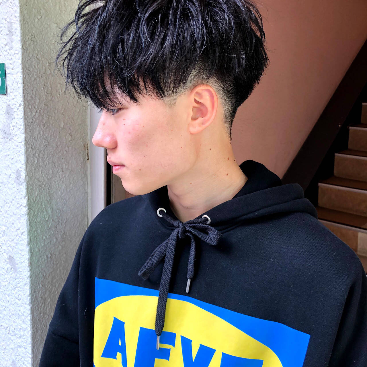 スパイラルパーマ メンズパーマ ナチュラル メンズカット Ichi From Plus Un 佐藤 翔一 Hair
