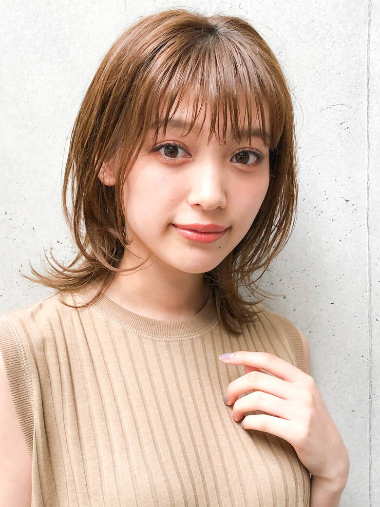 ナチュラル ミディアム ショートヘア アンニュイほつれヘア Agnos青山 艶髪マスター 上遠野裕樹 カトオノヒロキ Hair