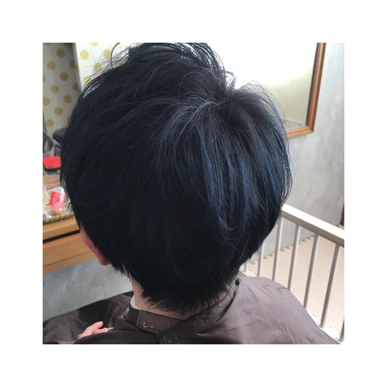 ショート ブルーグラデーション ブルーブラック ブルーアッシュ Sourire Imaizumi スーリール イマイズミ Yumi Hiramatsu 5294 Hair