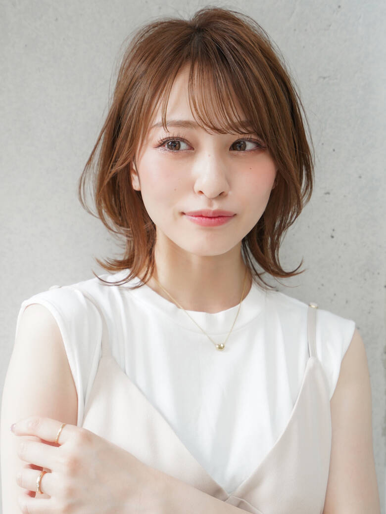 レイヤーカット ナチュラル デジタルパーマ ひし形シルエット Lyann 表参道 田中 誠二 Lyann 表参道 Hair レイヤーカット ナチュラル デジタルパーマ ひし形シルエット Lyann 表参道 田中 誠二 Lyann 表参道 Hair