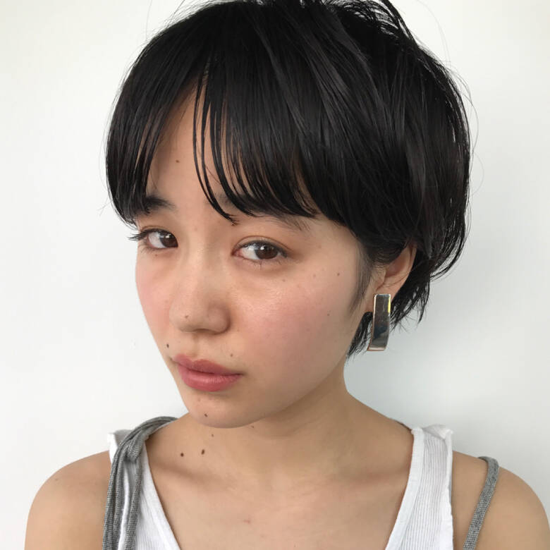 ナチュラル ショート 前髪あり 前髪パーマ Nanuk渋谷店 ナヌーク 高橋 忍 2726 Hair