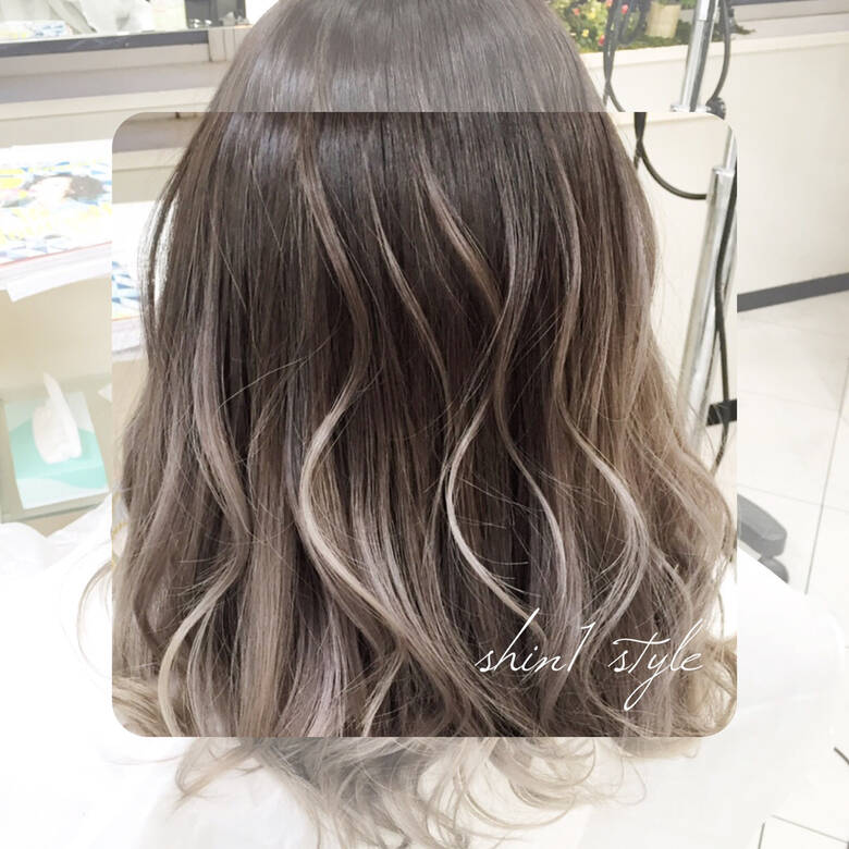 セミロング 外国人風 モード 大人かわいい Oz 梅田 中山真一 Hair