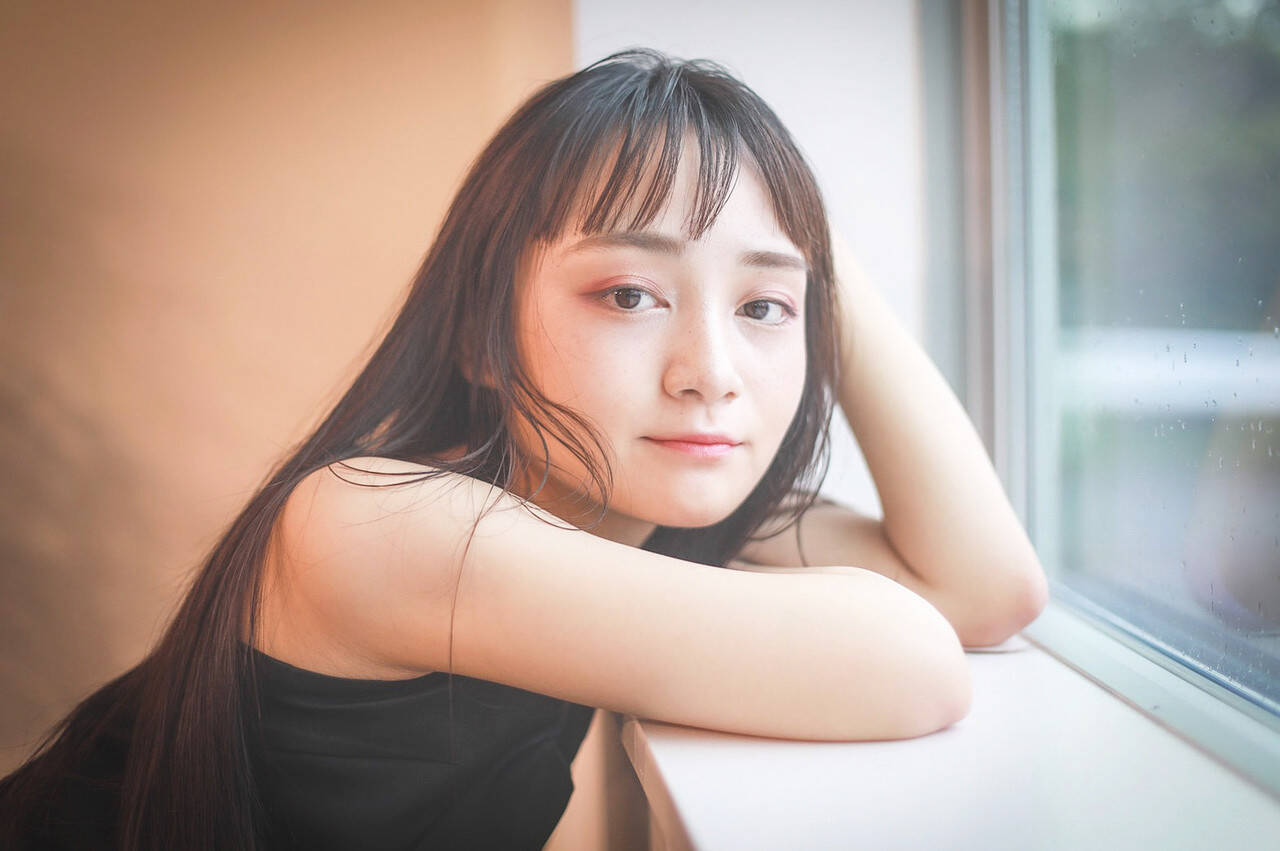 ロング 大人ロング ナチュラル ショートバング Rooo Hair Rika Fuchigami Hair