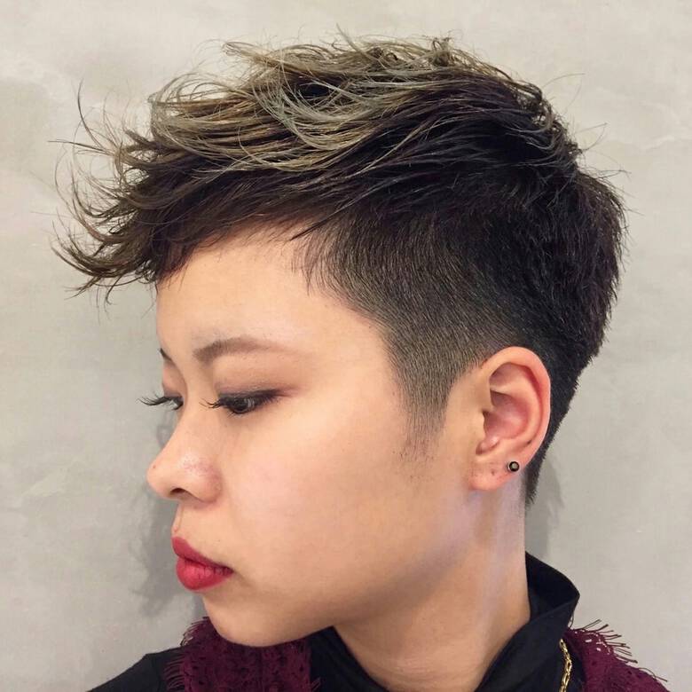 坊主 似合わせ ストリート ベリーショート Peek A Boo Newoman新宿 阿藤俊也 フェイスフレーミング Hair