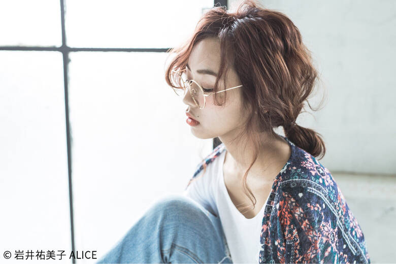 夏 ロング ストリート 簡単ヘアアレンジ Alice 岩井祐美子 Alice Hair