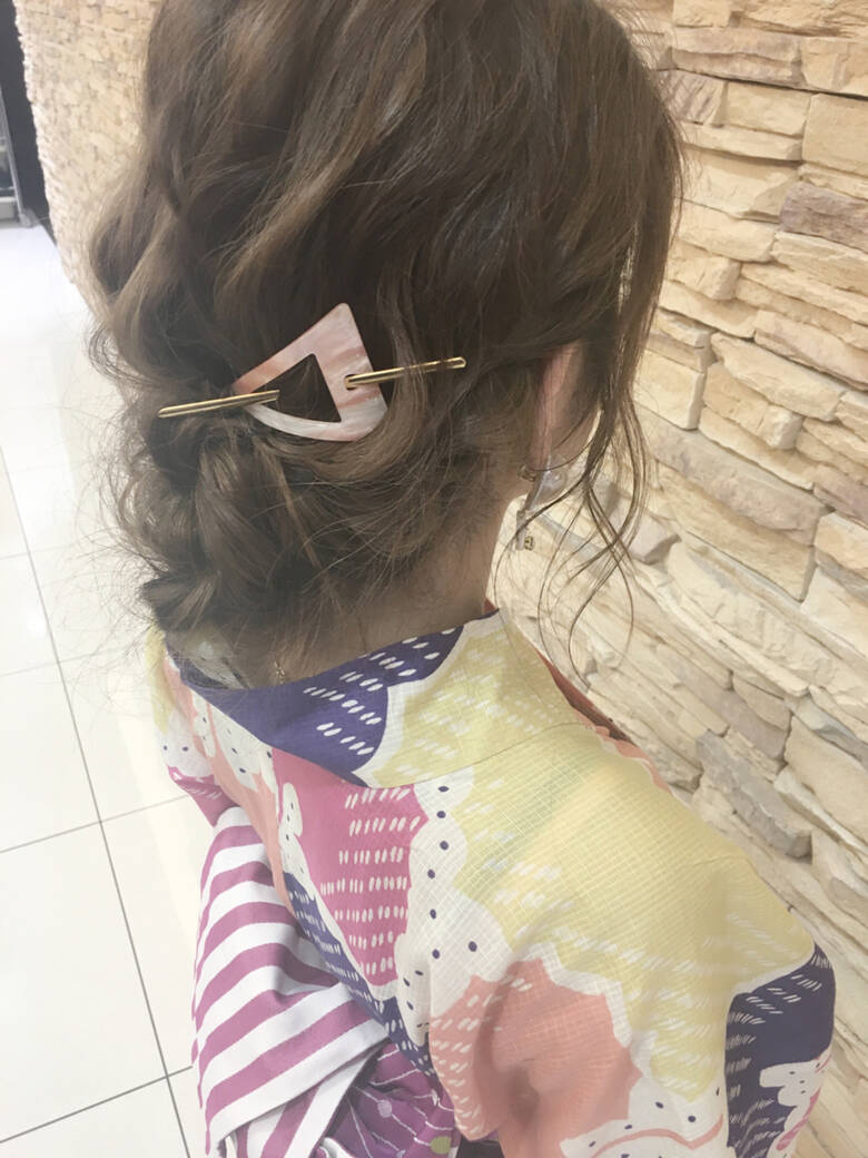 ヘアアレンジ 花火大会 まとめ髪 お祭り Opshair Feliz 堀田慎太郎 7377 Hair