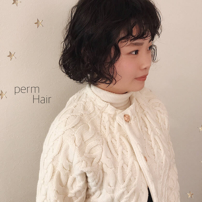 ショートボブ ベリーショート パーマ ボブ Salon Akira 市川千夏 札幌 Hair