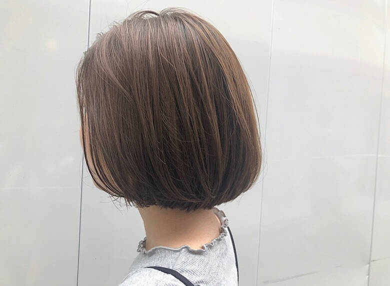 ボブ ショートボブ アッシュグレージュ 束感バング Rita Co 大宮東口店 Hino Yui Hair