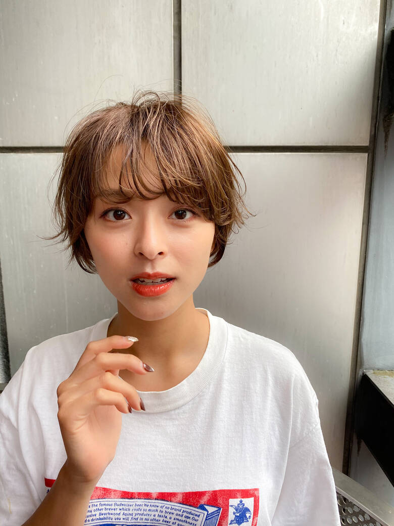 ショートヘア ベリーショート インナーカラー 切りっぱなしボブ Clan 神田佳祐 Hair