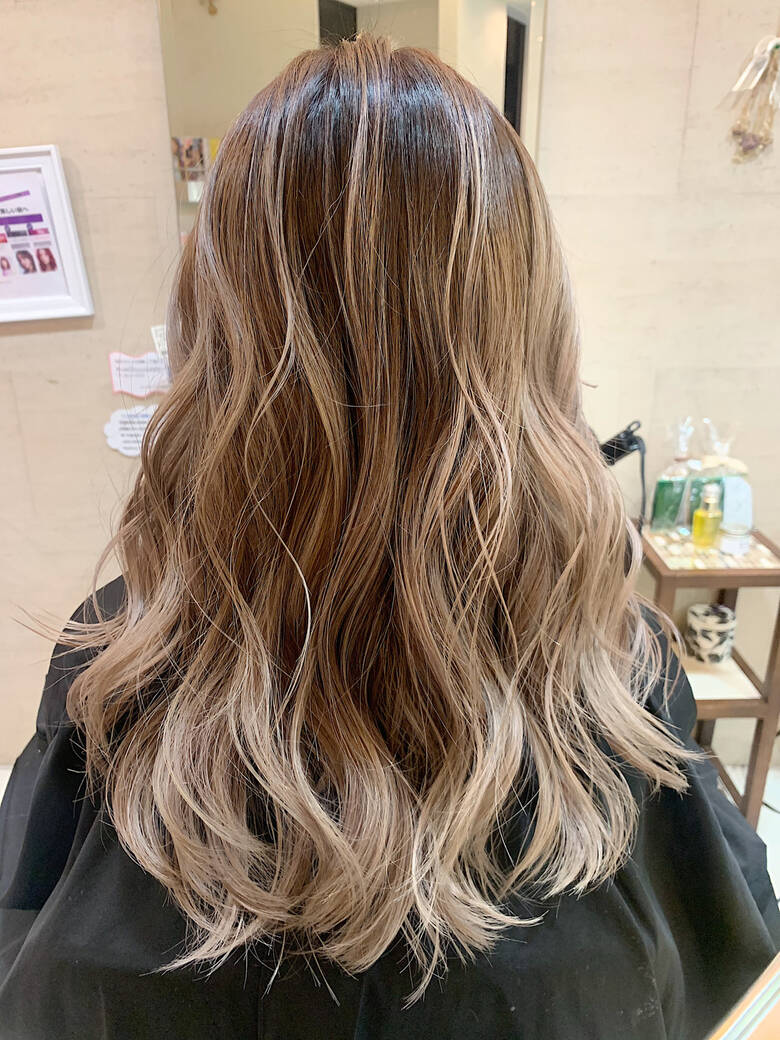 ストリート 大人ハイライト バレイヤージュ コントラストハイライト Prize池袋西口店 Shunya Hara Hair