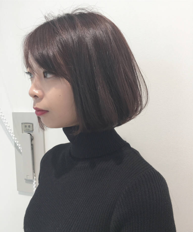 コンサバ オルチャン 切りっぱなし ショートボブ Blancotres 市岡 久 Hair