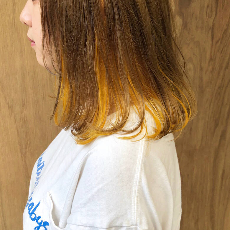 ボブ インナーカラー ガーリー 外ハネボブ Twiggy 歩行町店 松井勇樹 Hair