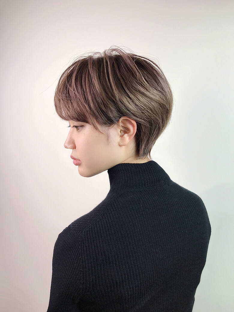 フェミニン グレージュ 小顔ショート ショートヘア Toni Guy Japan 福岡天神店 美人ショートヘア 柳原 凌 ヤナギハラ リョウ Hair