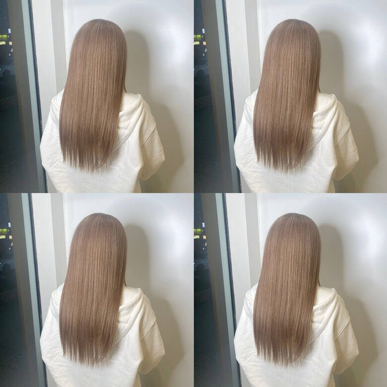 ロング ガーリー ハイトーンカラー ホワイトベージュ Modek S立川店 原田響 6081 Hair