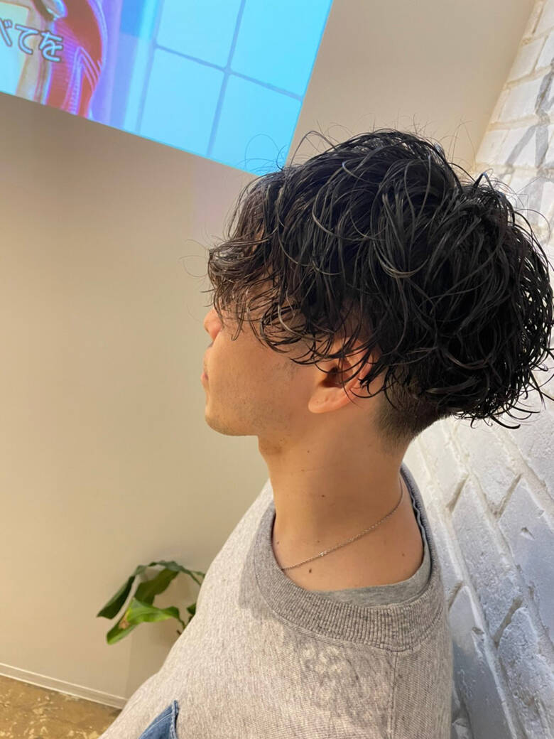 メンズパーマ ショート ストリート スパイラルパーマ Luxbe Mel 辻 ゆうき Hair