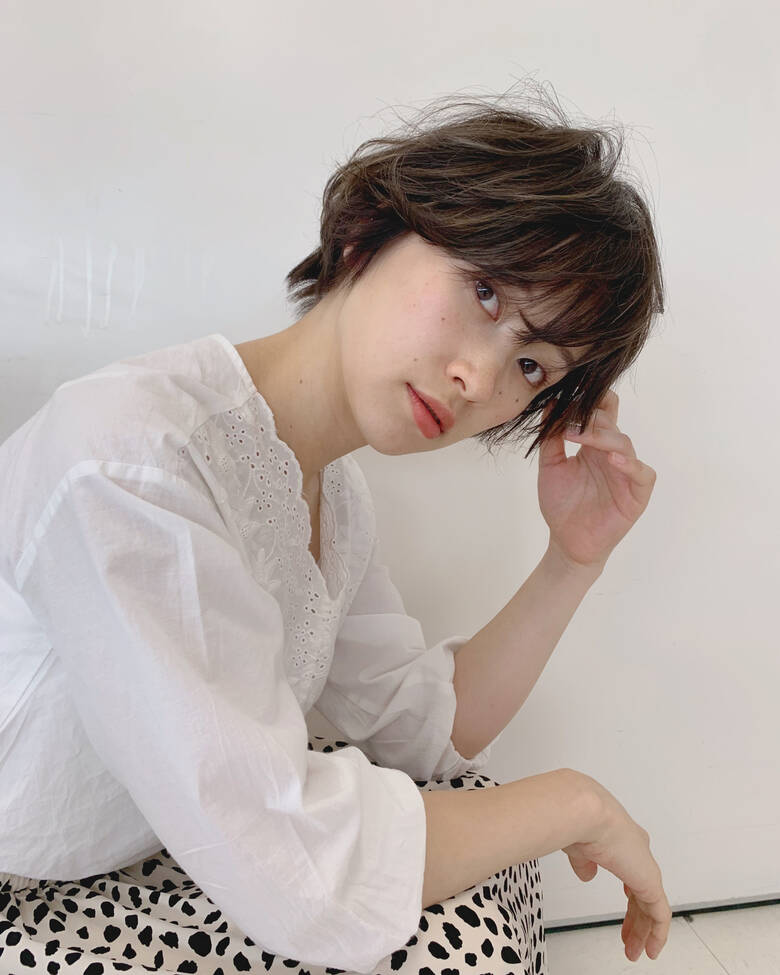 3dカラー パーマ ナチュラル ショート Kakimoto Arms自由が丘クレオ店 和田 友里子 自由が丘 ボブ ショート ボブ Hair