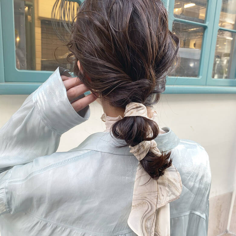 ヘアアレンジ ナチュラル 大人かわいい 切りっぱなしボブ Pentas 宮﨑あかね Hair