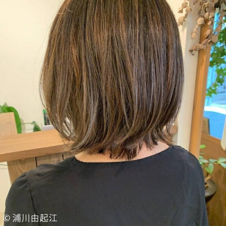 外国人風カラー ボブ ハイライト ナチュラル Nanon 浦川由起江 6559 Hair 外国人風カラー ボブ ハイライト ナチュラル Nanon 浦川由起江 6559 Hair