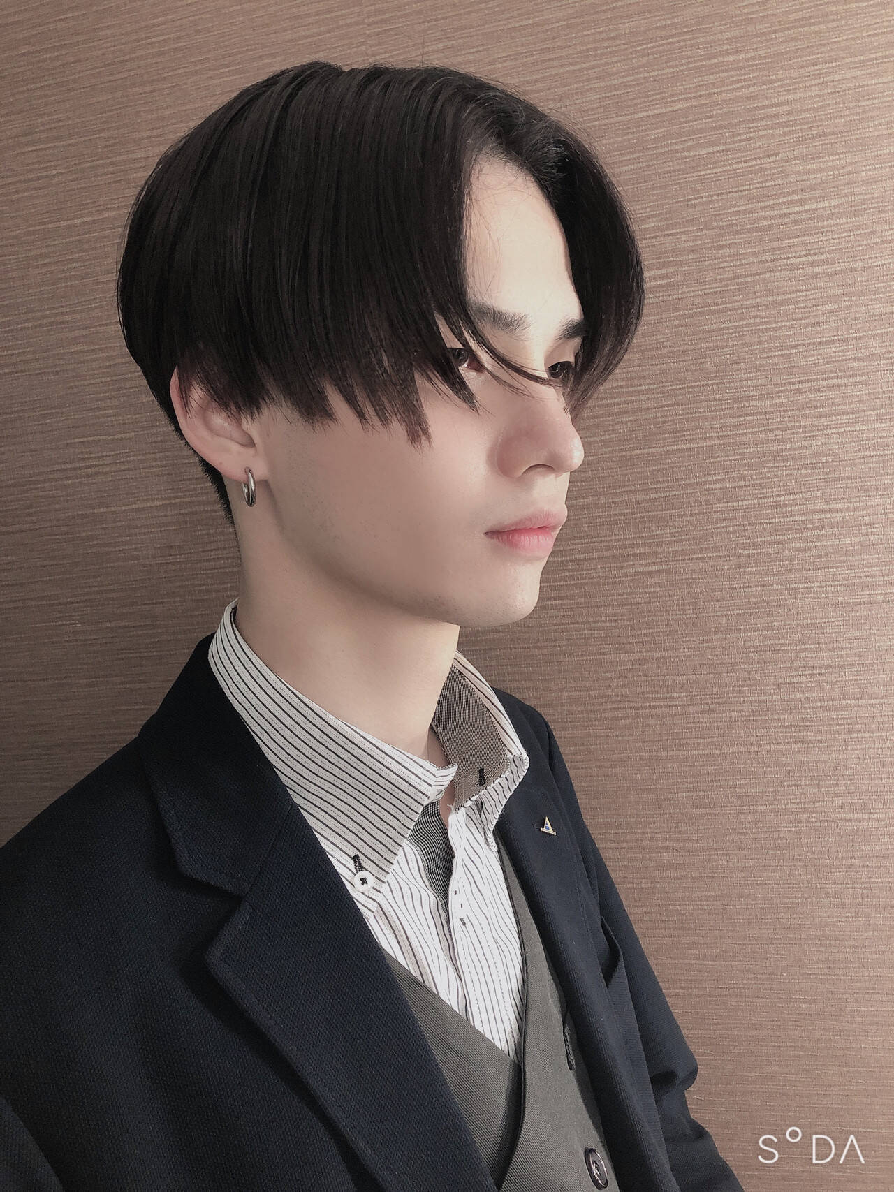 メンズショート 韓国ヘア ショート メンズマッシュ×Michio Nozawa Hair Salon Ginza×矢尾板 樹×589511【HAIR】