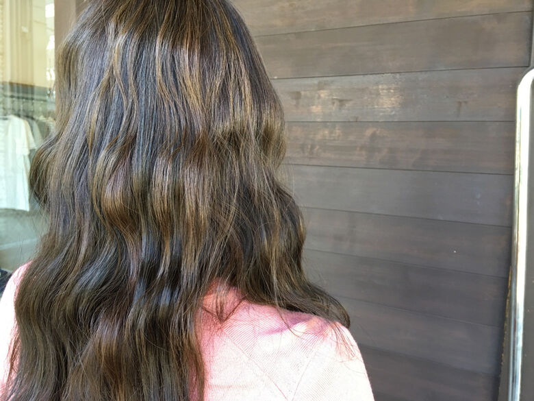 アッシュ セミロング 春 ローライト Grafico ハナキ サユリ Hair