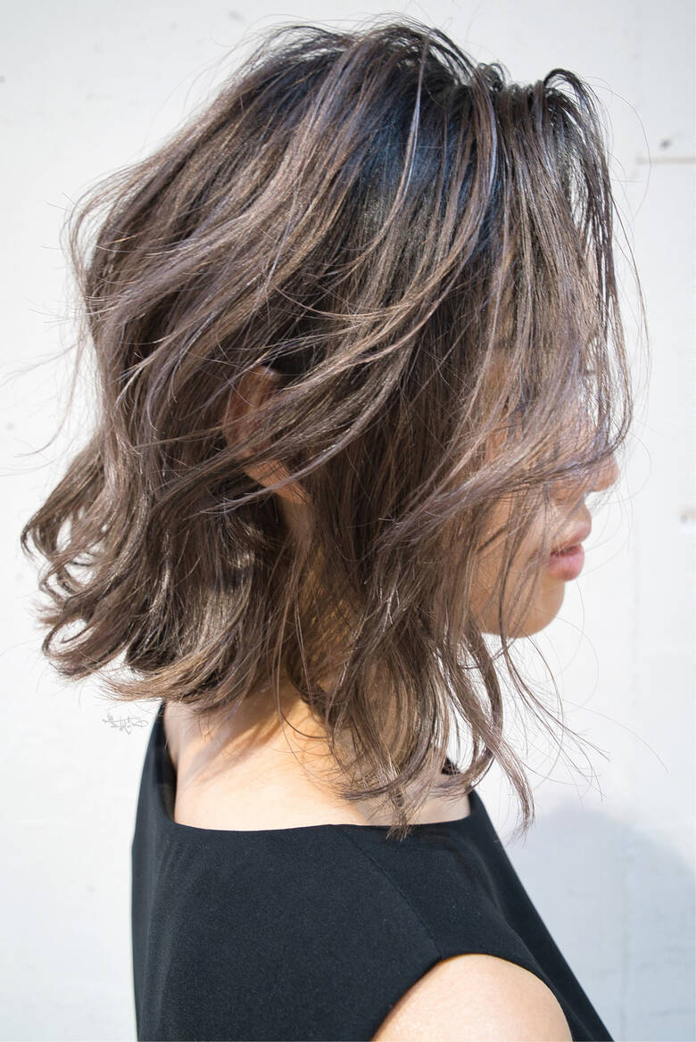 外国人風カラー ハイライト ローライト ガーリー Bebe 表参道 Takemi Hair