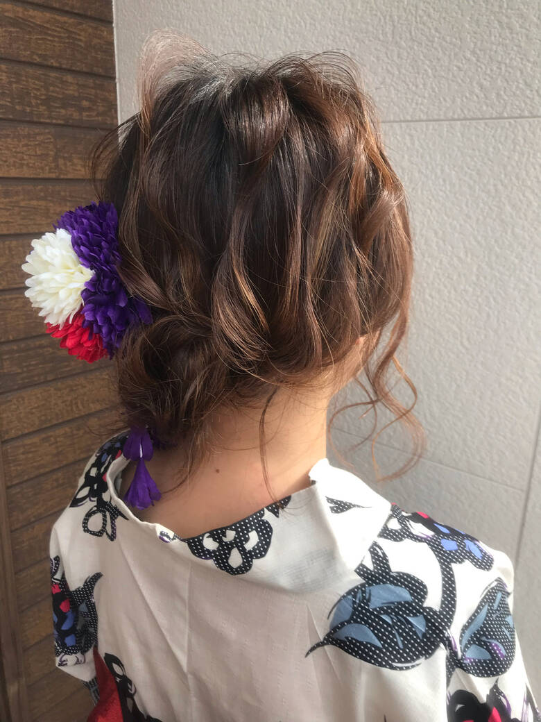 お祭り セミロング デート ナチュラル Viral ヴァイラル 役谷茜音 Hair