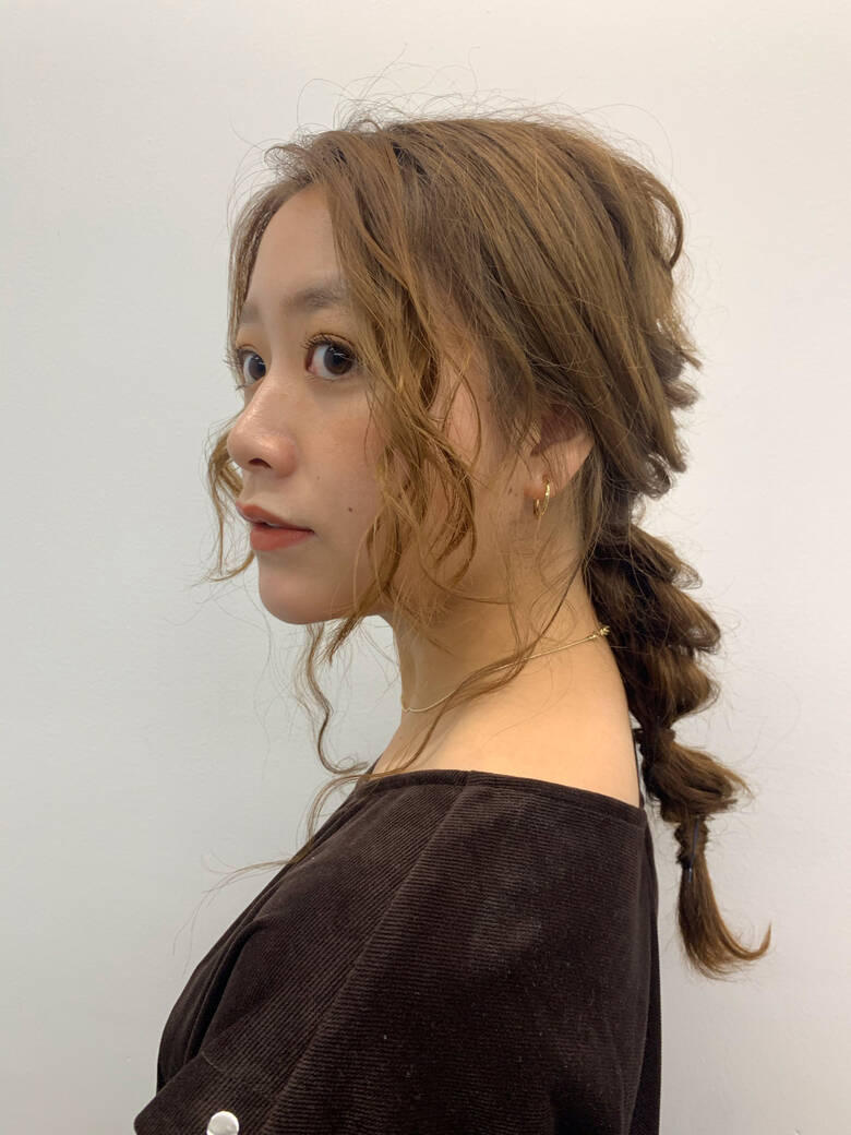 ガーリー ロング ヘアアレンジ 外国人風 Natsuki Hair