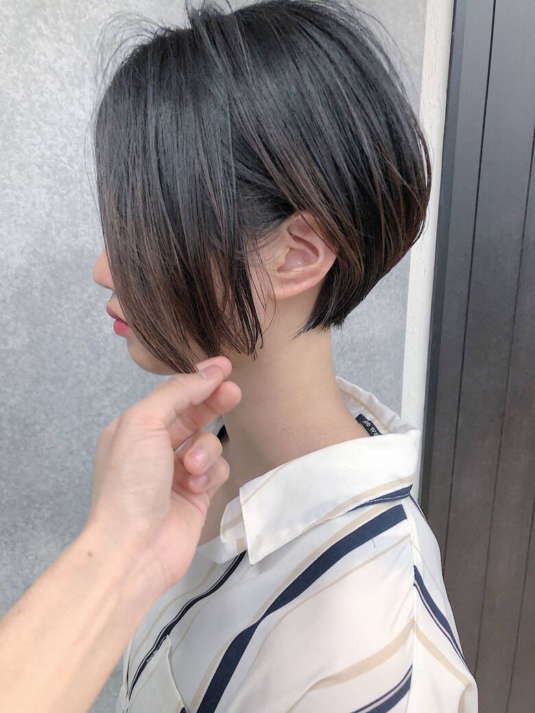 縮毛矯正 ストレート フェミニン ショートボブ Graff Hair 本田 重人 5941 Hair