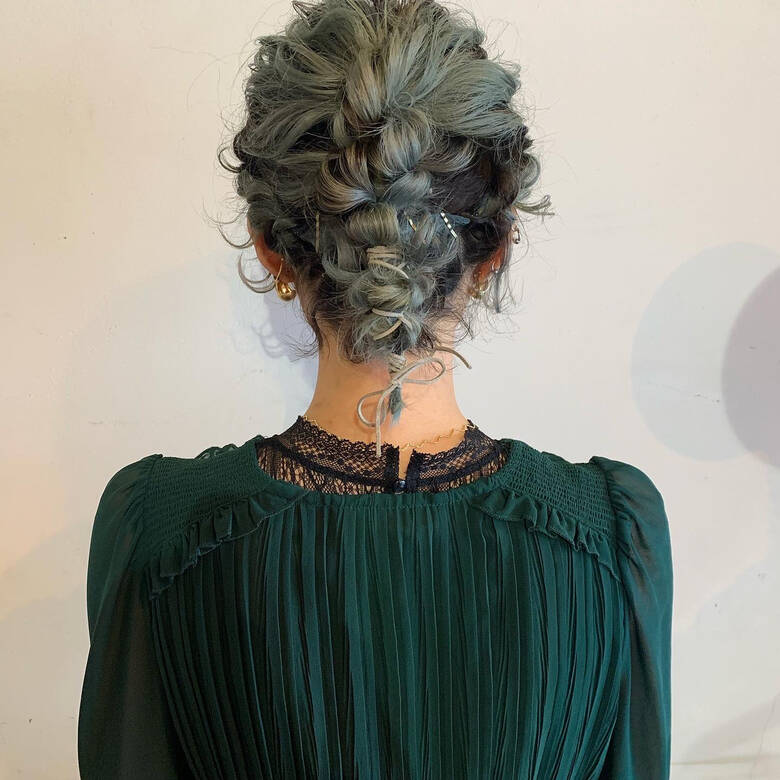 ふわふわヘアアレンジ ショートヘアアレンジ ナチュラル ヘアアレンジ Hikaris 中崎町 ヒグチマユコ Hair