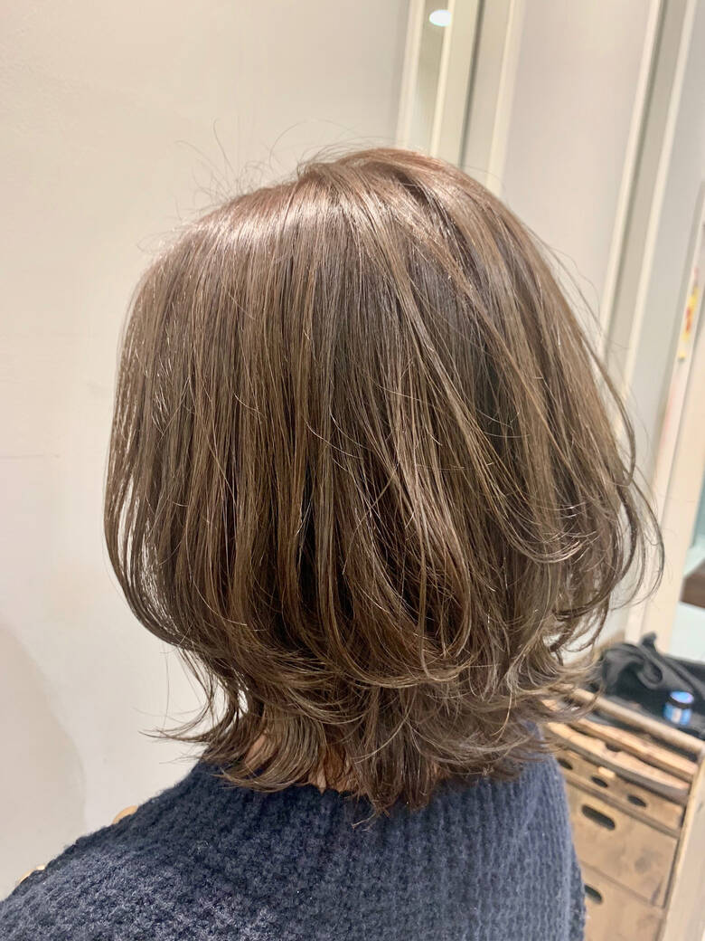 ナチュラル モテボブ ミディアム ひし形シルエット Goofytokyo銀座 髪質改善 銀座no 1 玉井 香奈 Hair