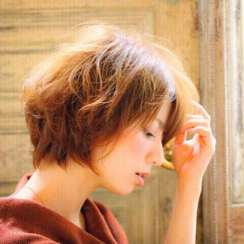 ナチュラル ショート 外国人風 ウェーブ Ibrel イリル 自由が丘 小宮山彩花 Hair