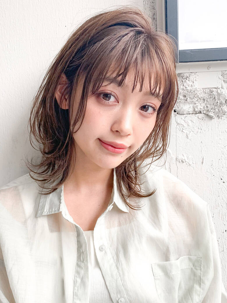 ナチュラル ひし形シルエット 大人ミディアム 鎖骨ミディアム Laviage 茎沢裕太 Hair