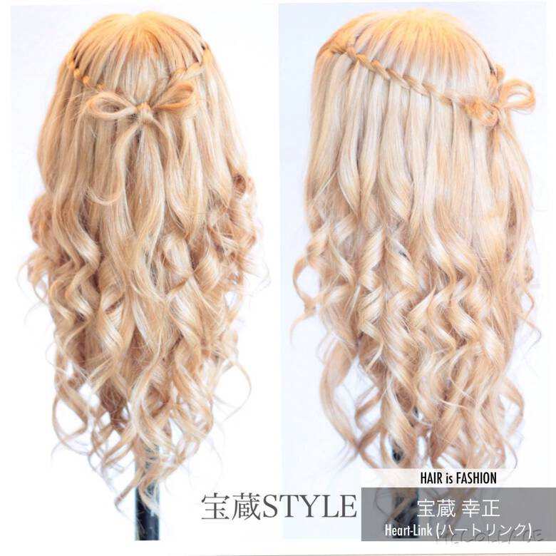 大人かわいい ヘアアレンジ ロング ウォーターフォール Hairzone 宝蔵 幸正 928 Hair