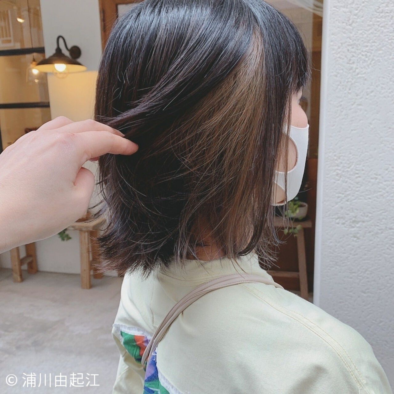 インナーカラーをチラ見せ 浦川由起江のヘアカタログ | nanon