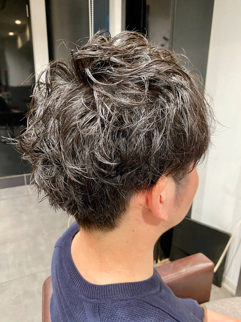 スパイラルパーマ メンズマッシュ メンズ メンズカット Reve Resort メンズ特化 山口 裕太郎 5681 Hair