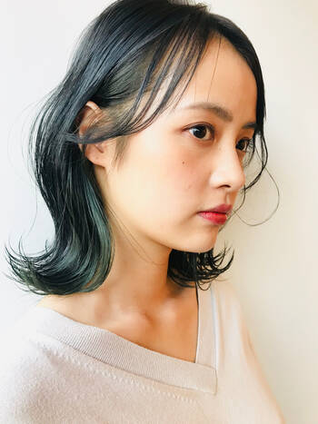 インナー フルカラーで憧れの緑髪 一歩先ゆくおしゃれガールになろ Hair