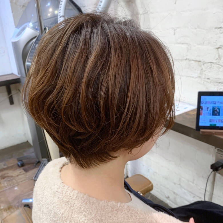 丸みショート ナチュラル ショートパーマ ショートヘア Minx 青山店 ミンクス アオヤマ パーマの達人 本木ヨシヒサ Hair