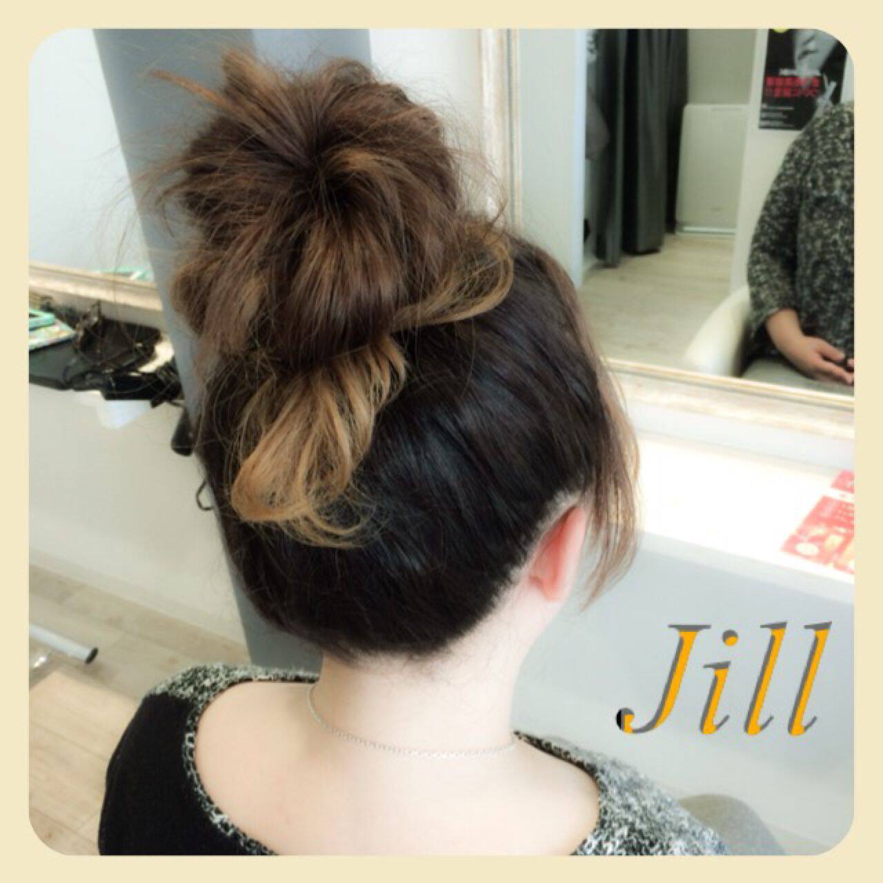 ショート お団子 簡単ヘアアレンジ ゆるふわ×Hair Design Jill×花房 佑典 / Jill×63242【HAIR】