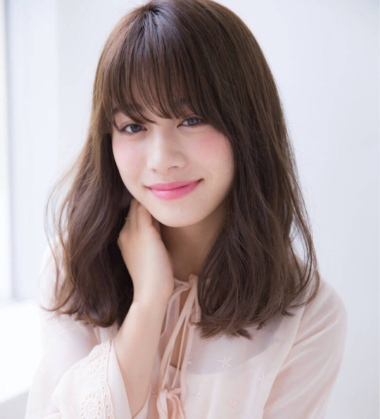 フェミニン 小顔 セミロング 秋 Ramie Naomi Hair