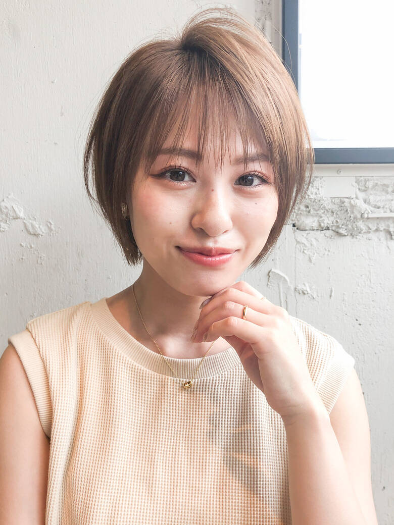 ショートボブ ショート ナチュラル ひし形シルエット Laviage 茎沢裕太 Hair