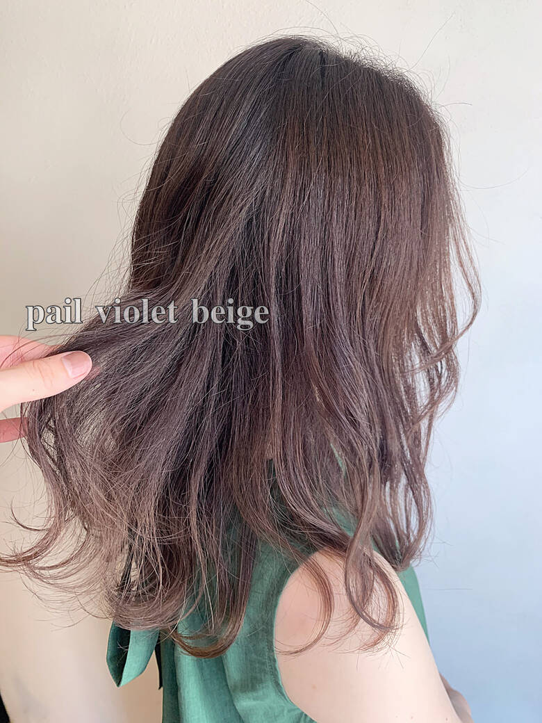 バイオレットカラー レットバイオレット 夏 セミロング Soin De Brace 心斎橋 布上 拓摩 Hair