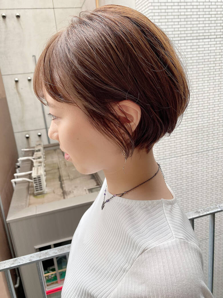 デート ショートボブ 大人かわいい オフィス Vie 大人可愛い ショート ボブが得意 つばさ Hair
