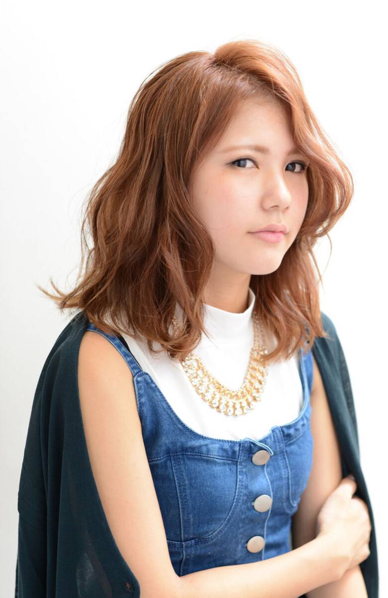 ミディアム ナチュラル ロブ ウェーブ Lafith Hair Vail 川端梨紗 Hair