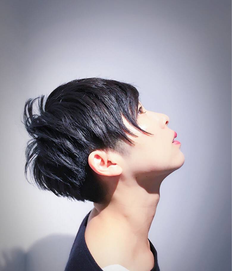 外国人風 黒髪 ショート モード Assort Sachiko Handa Hair