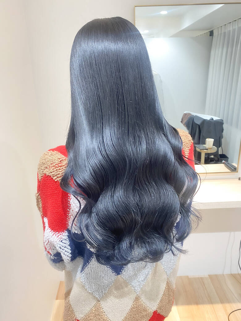 ブルーブラック ブルージュ ブリーチなし ナチュラル Air Im Hair ブルーブラック ブルージュ ブリーチなし ナチュラル Air Im Hair