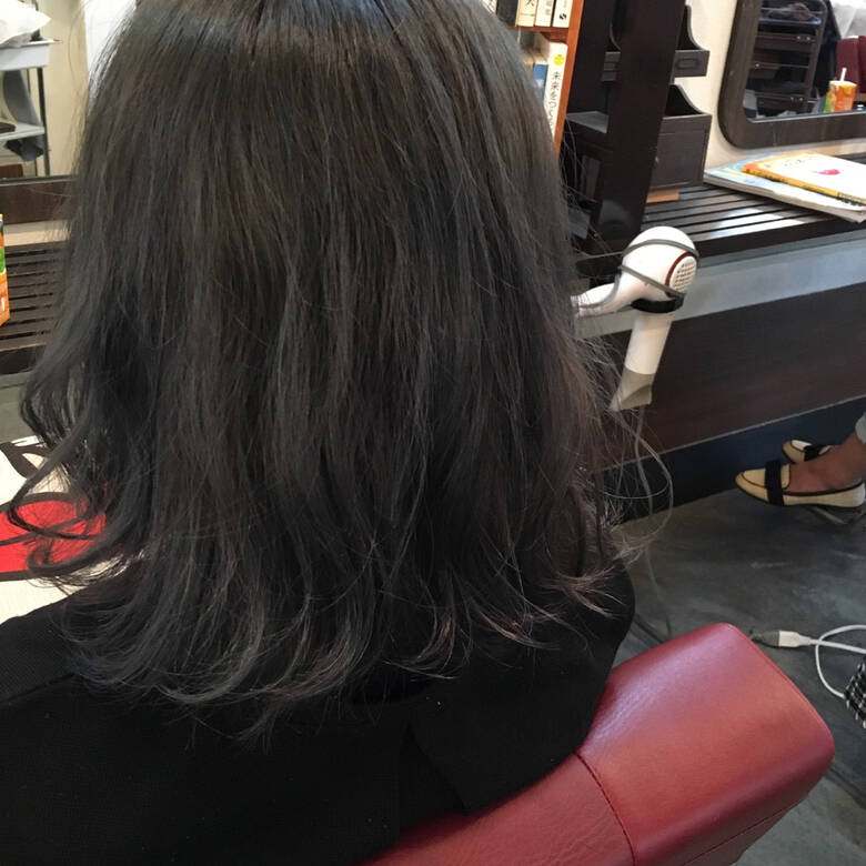 グレー ブルージュ グレーアッシュ ミディアム Vicushair 鈴木友亜 1949 Hair