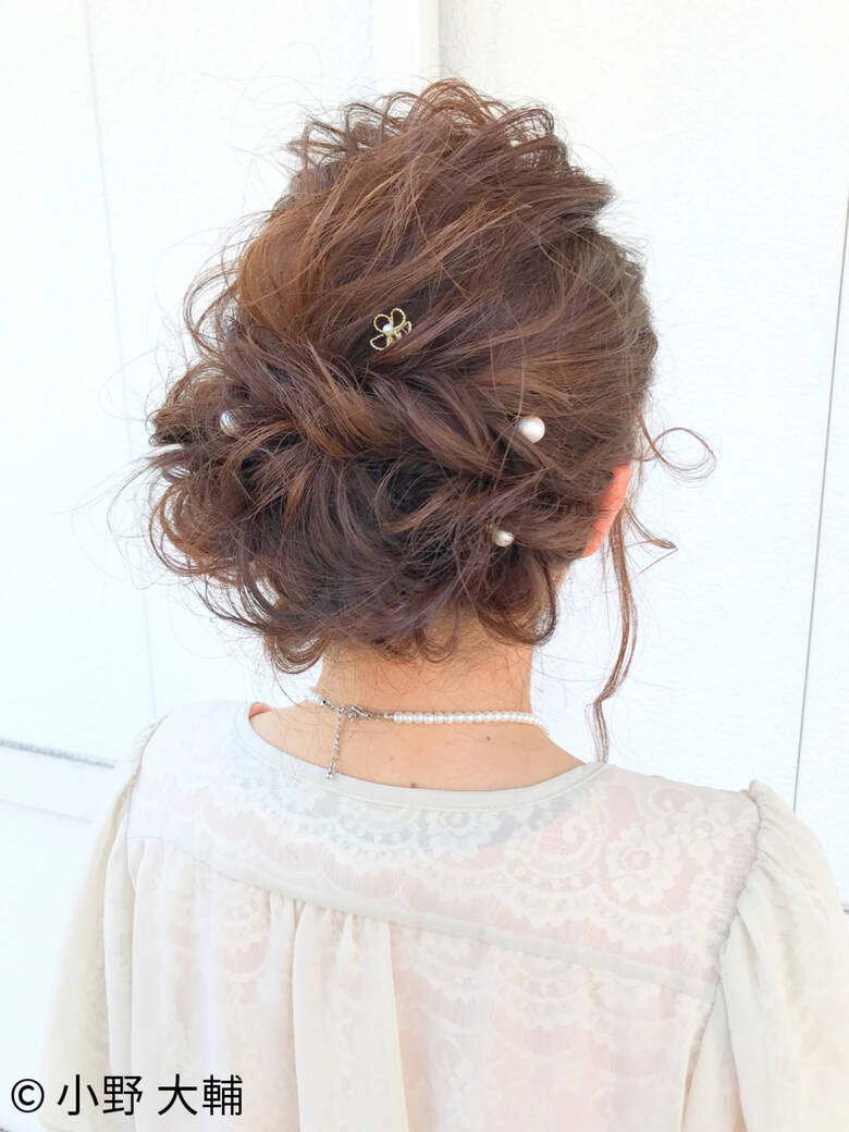 ナチュラル 結婚式 ヘアアレンジ パーティ Ohia For Plumeria 小野 大輔 Hair