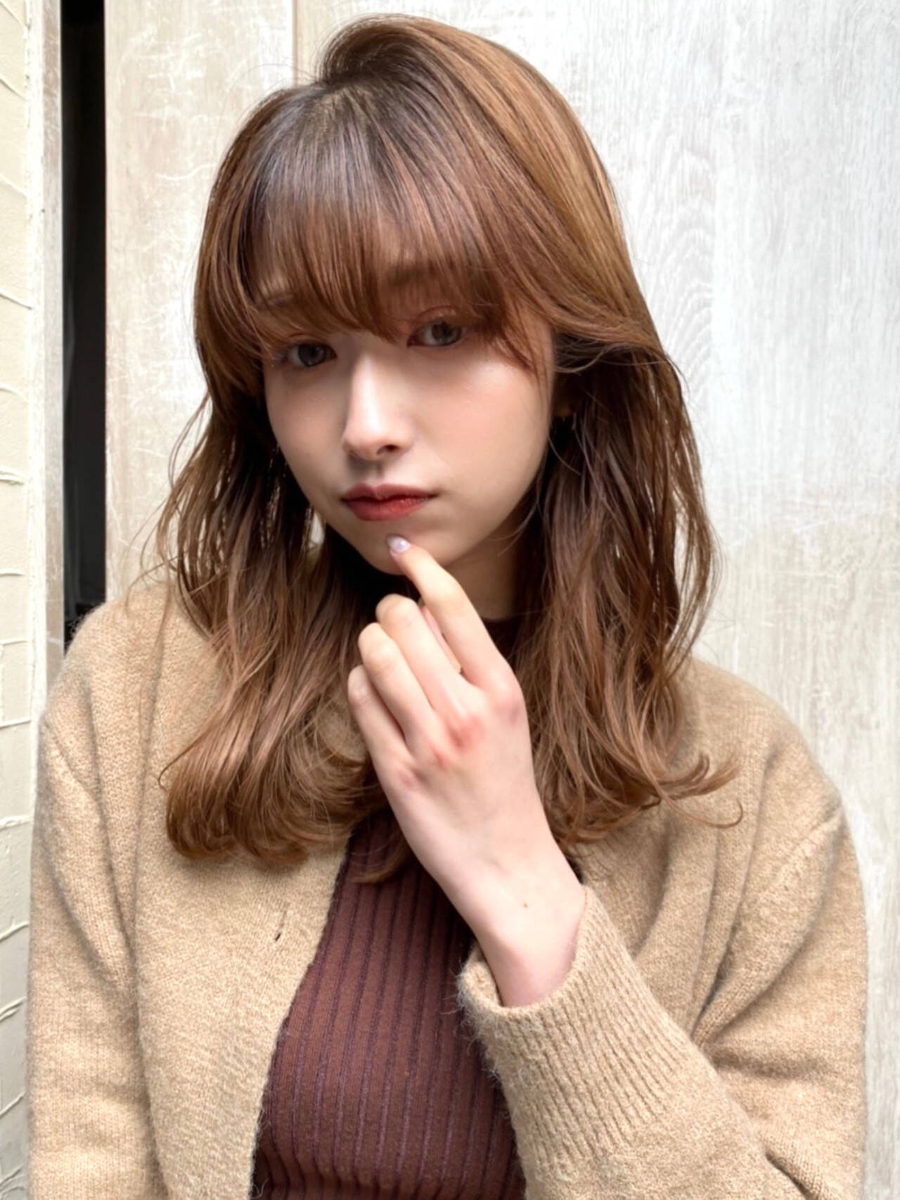 大人女子 デート 大人ミディアム セミロング Gigi 表参道 Gigi 鹿間真悠子 Hair