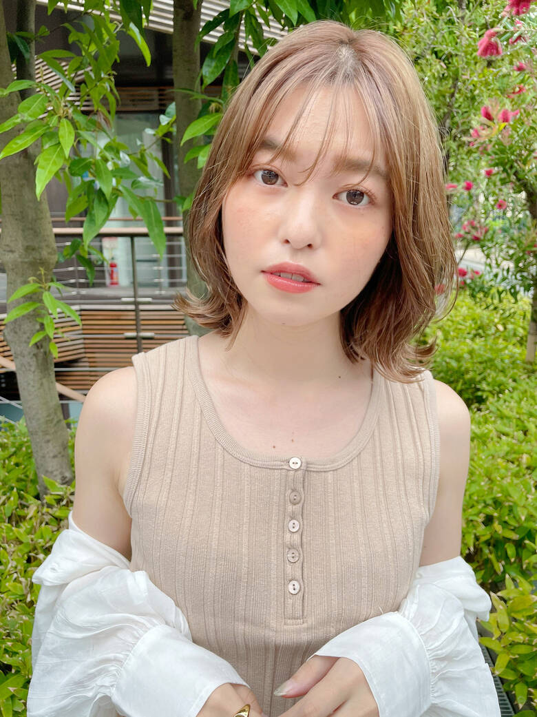 ボブ くびれボブ 透明感カラー 大人かわいい Dydi表参道 梓美 塩島 Hair