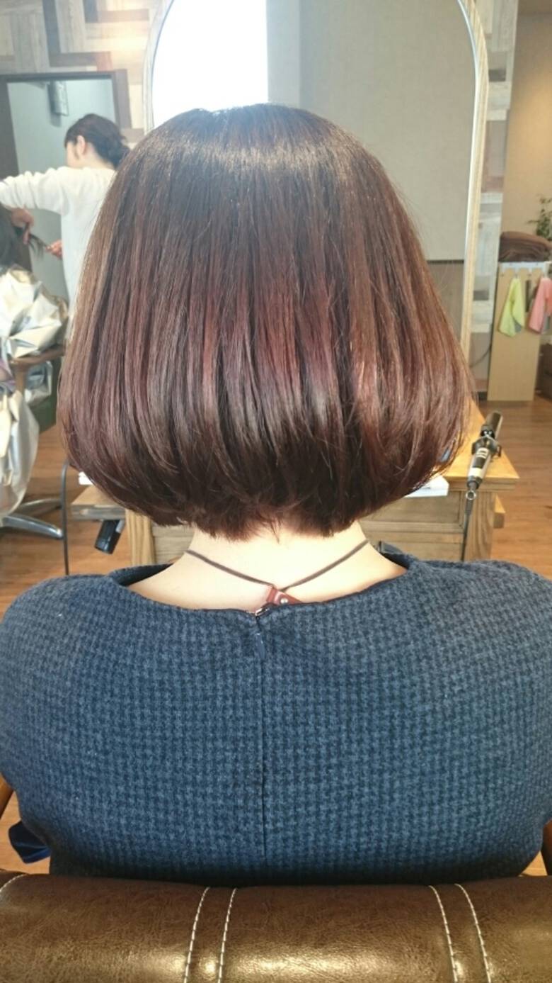 ボブ 艶髪 大人かわいい ショートボブ Agu Hair Lien Akira Oomori Hair